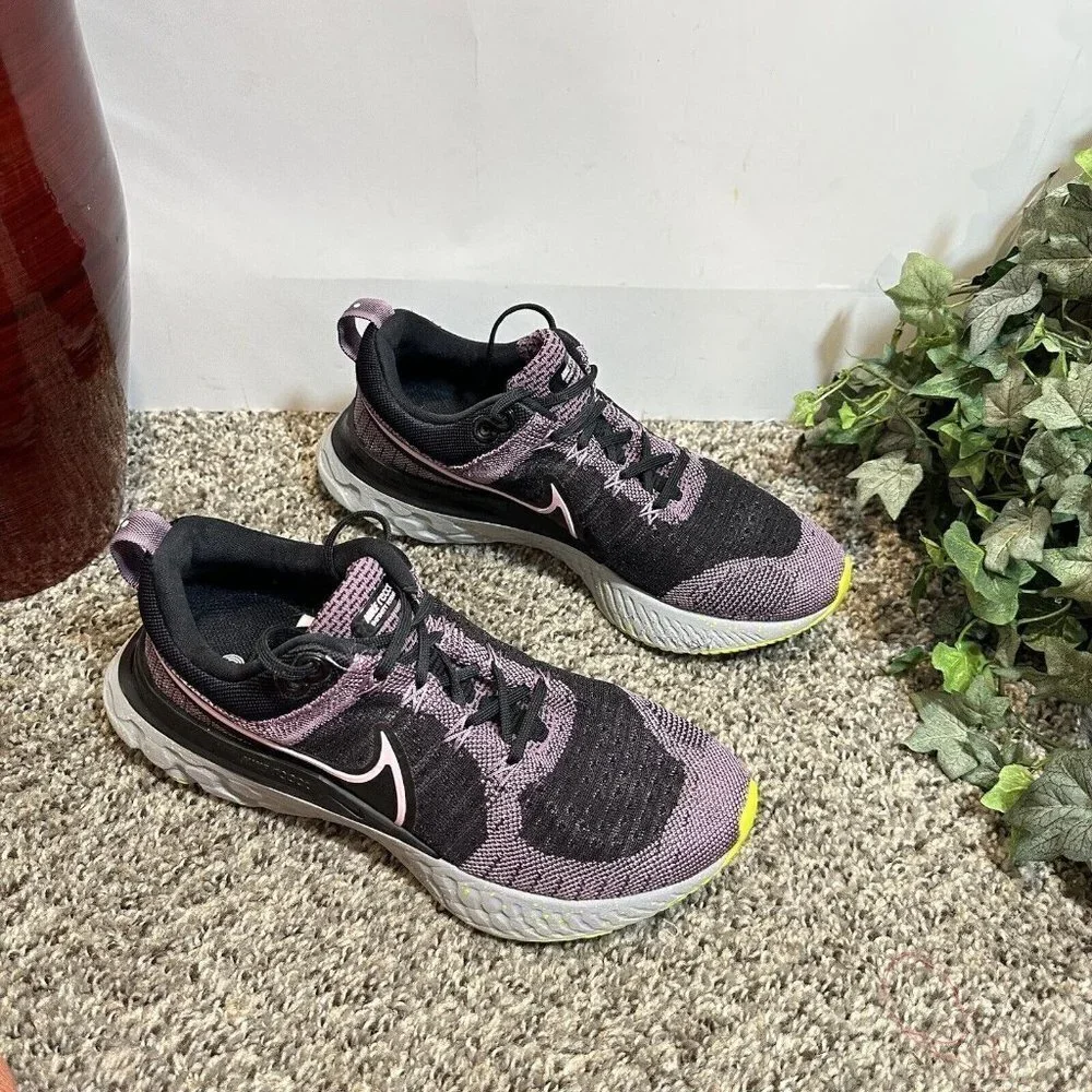 Nike Shoes React Infinity Run Flyknit 2 Purple Joker Black Running Womens Sz 8